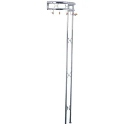 Wandgarderobe | 25 kg Kapazität | Farbe Silber