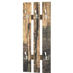 Wandgarderobe mit 6 Haken | 40 x 9 x 100 | Parkettdesign