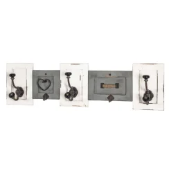 Wandgarderobe Wayne - 67x11x18 cm - Massivholz/Beige