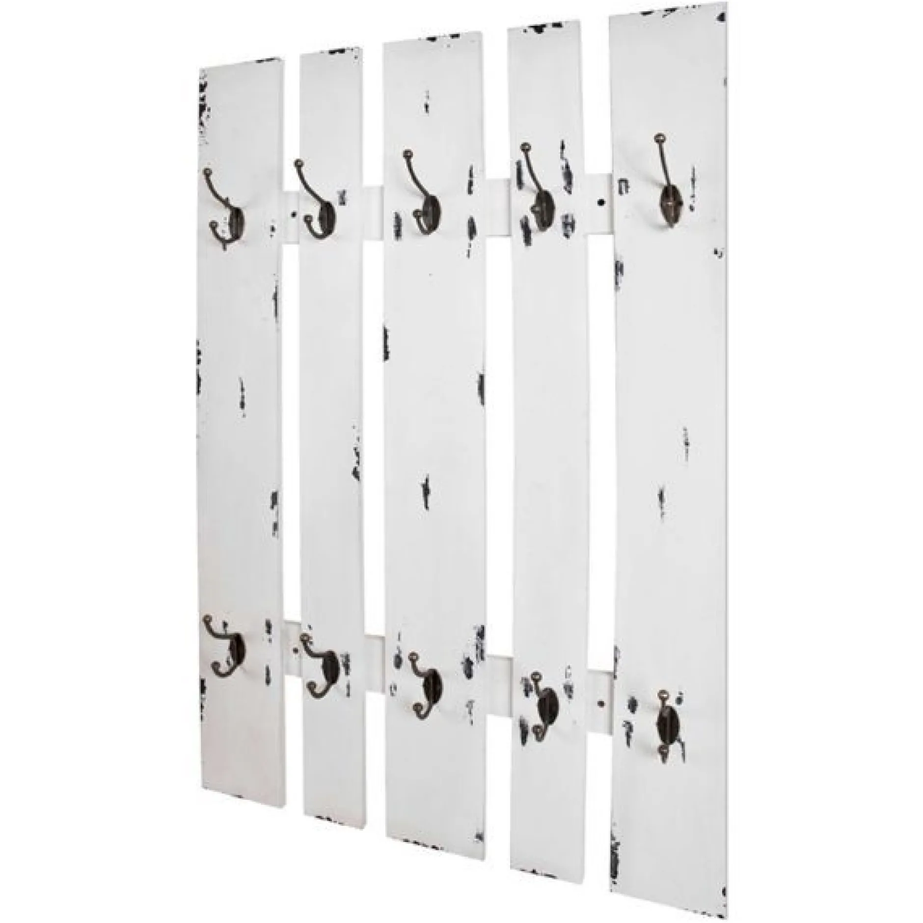 Wandgarderobe | 65 x 9 x 100 cm | Weiß