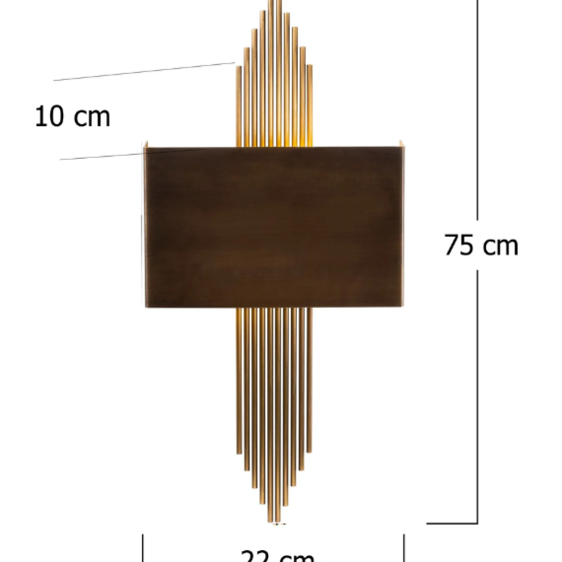 615 Wandleuchte | METALLGEHÄUSE | Vintage