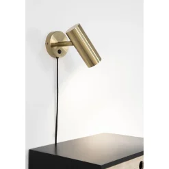 Wandleuchte Parisien | 15 x 10 x 22 cm | Kupfer / Metall - 190 cm Schnur