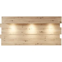 Wandpaneel Lorna 202cm mit Beleuchtung - Eiche