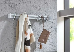Wandpaneel mit 5 Haken | 60 x 10 x 10 cm | Metall