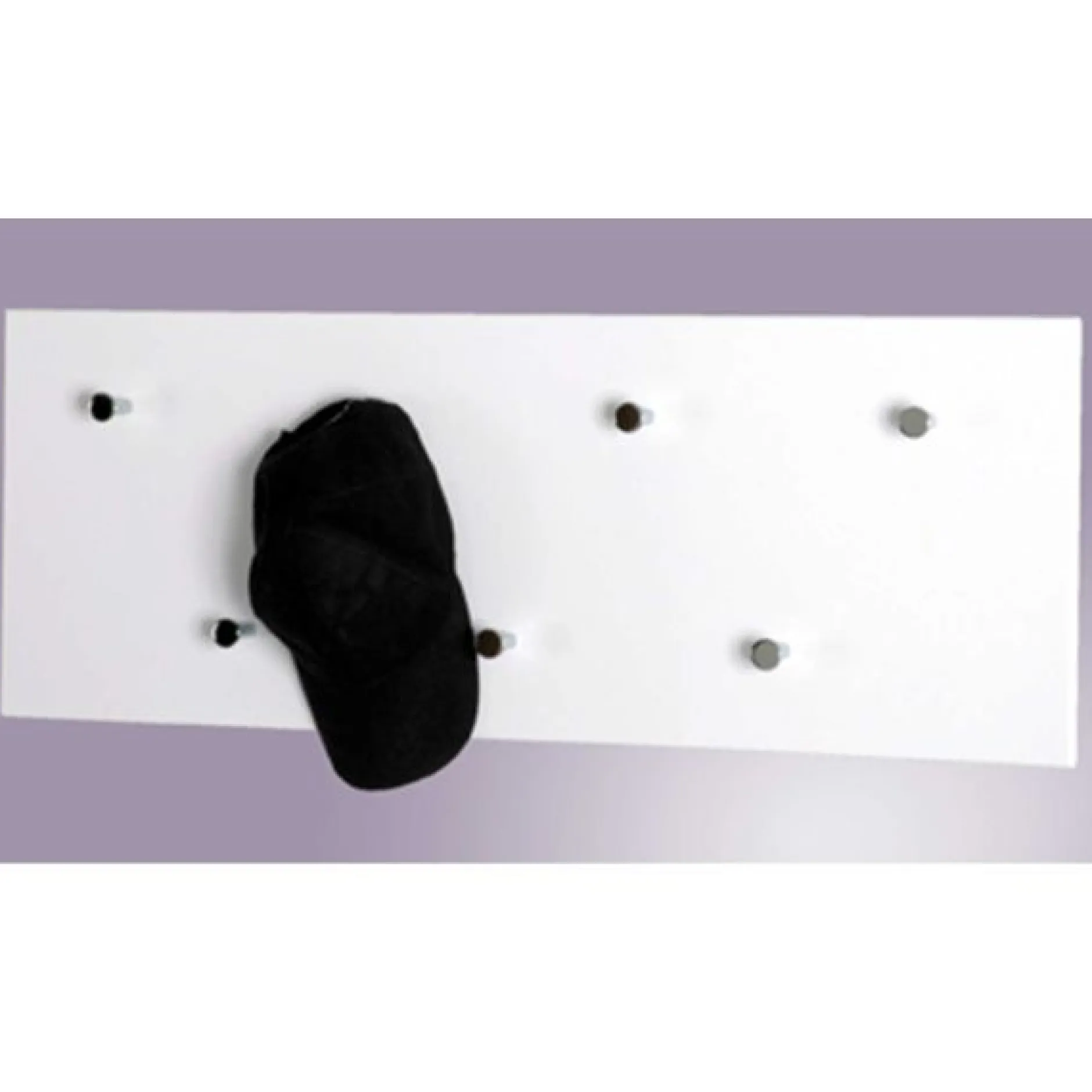 Wandpaneel mit 7 Tasten | 80 x 6 x 30 cm | High Gloss White
