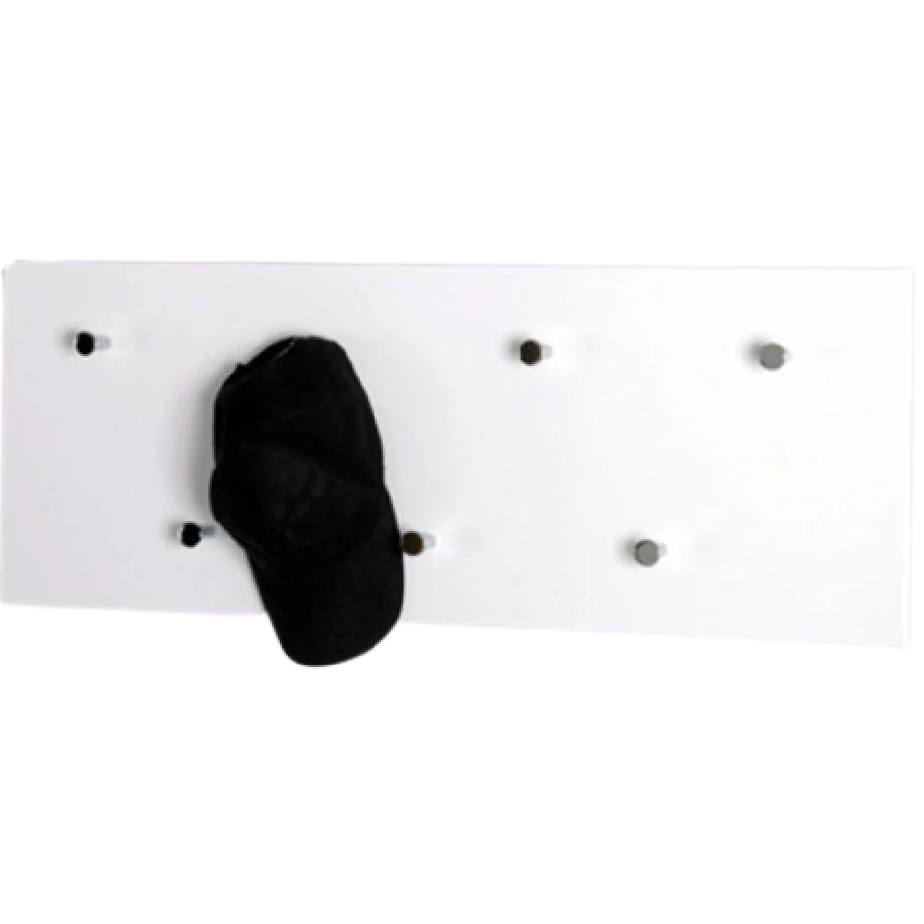Wandpaneel mit 7 Tasten | 80 x 6 x 30 cm | High Gloss White