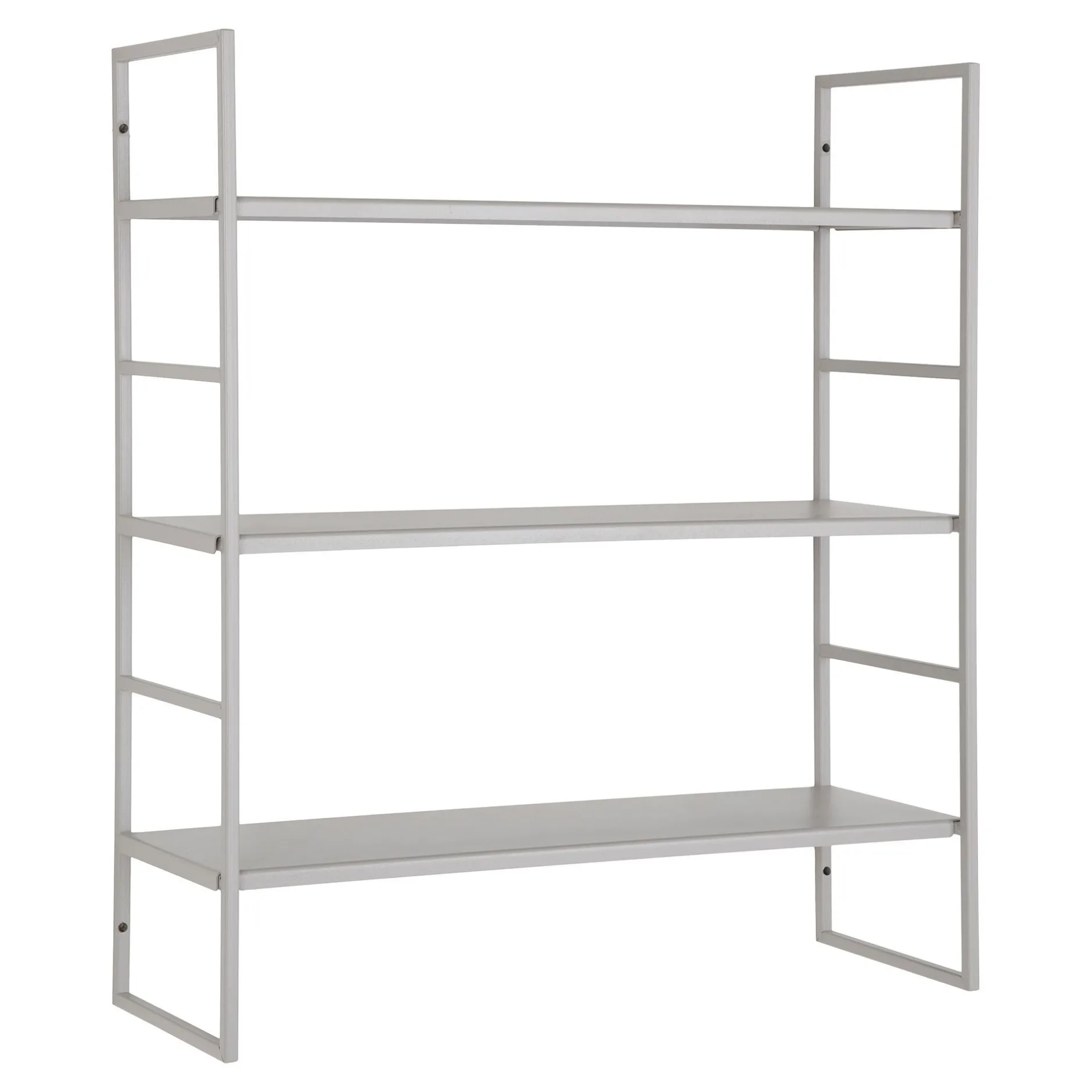 Wandregal Beja - 48x17x55 cm - Stahl grau