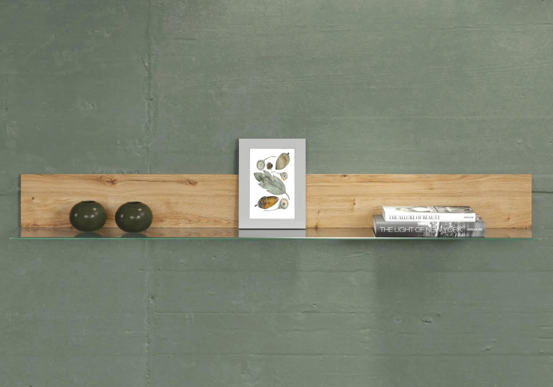 Wandregal Blanshe | 98 x 20 x 16 cm | Navarra Oak Design