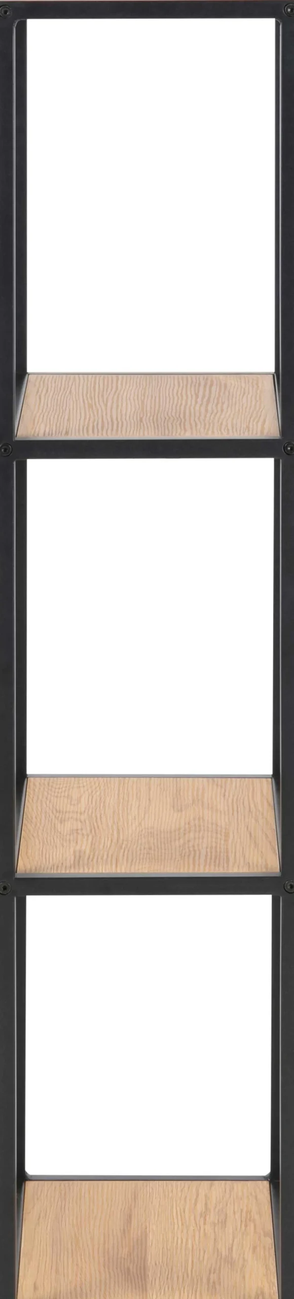 Wandregal Dover 37cm - schwarz/Wildeiche