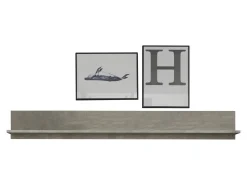 Wandregal Rock | 148 x 18 x 19 cm | Stone Grey