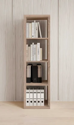 Wandregal Style | 41 x 38 x 147 cm | Braun