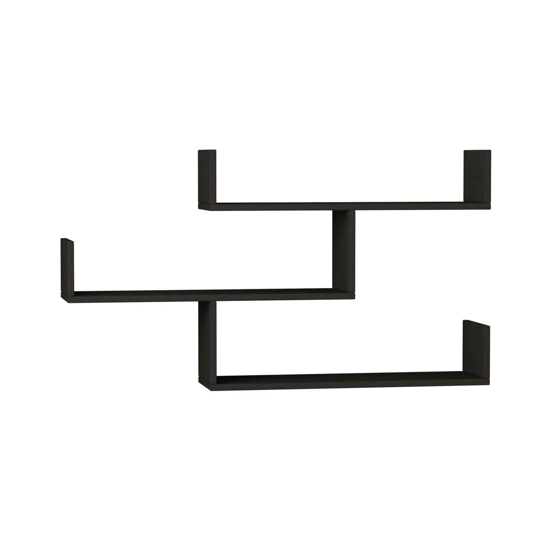 Wandregal Tibet - 100% MELAMINE - Anthrazit - 120 x 67 x 22 cm