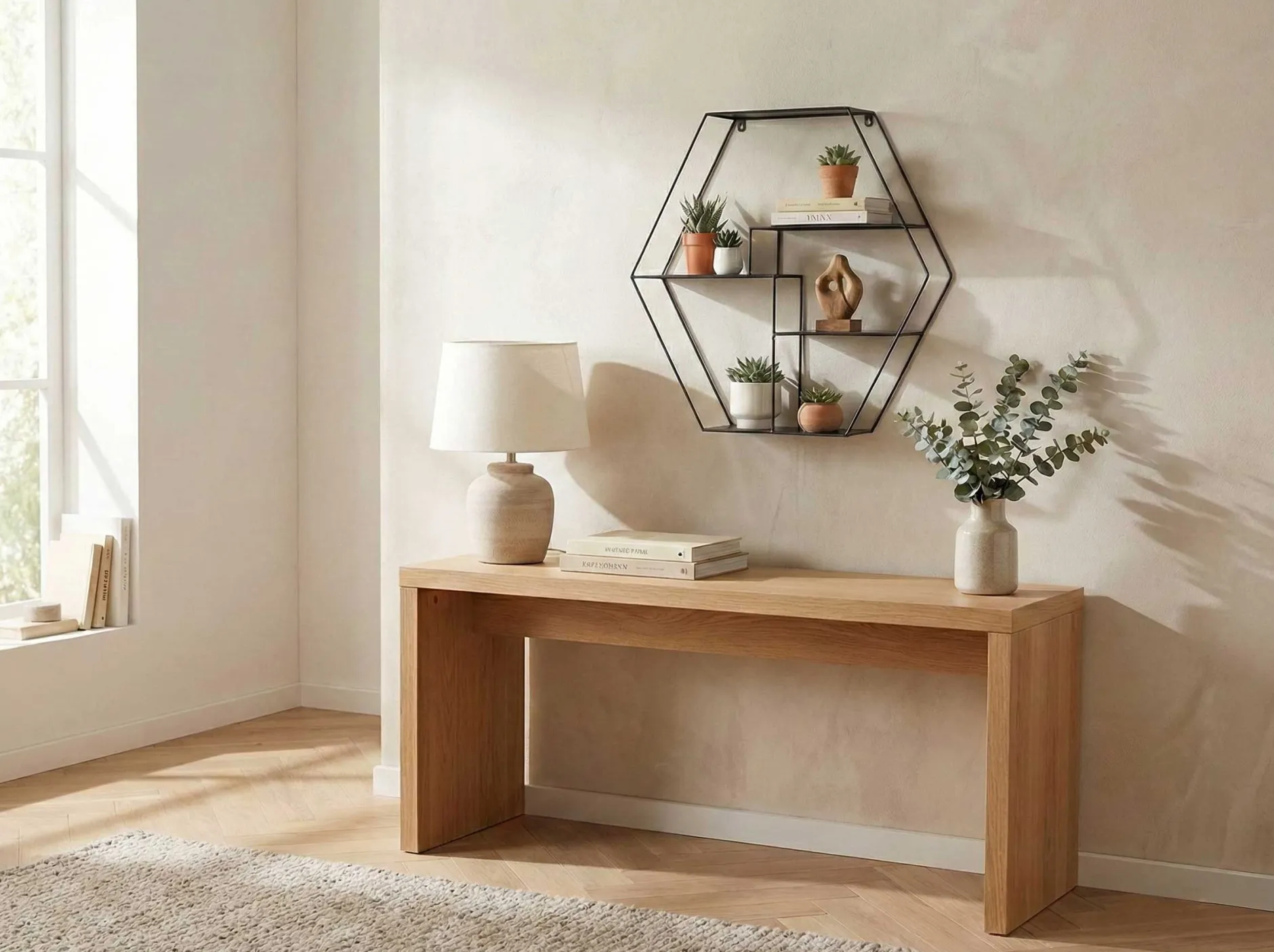 Wandregal | 61 x 16 x 54 cm | Schwarz