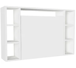 Wandschreibtisch Este - 90x20x60cm - mit Ablagefläche - weiß