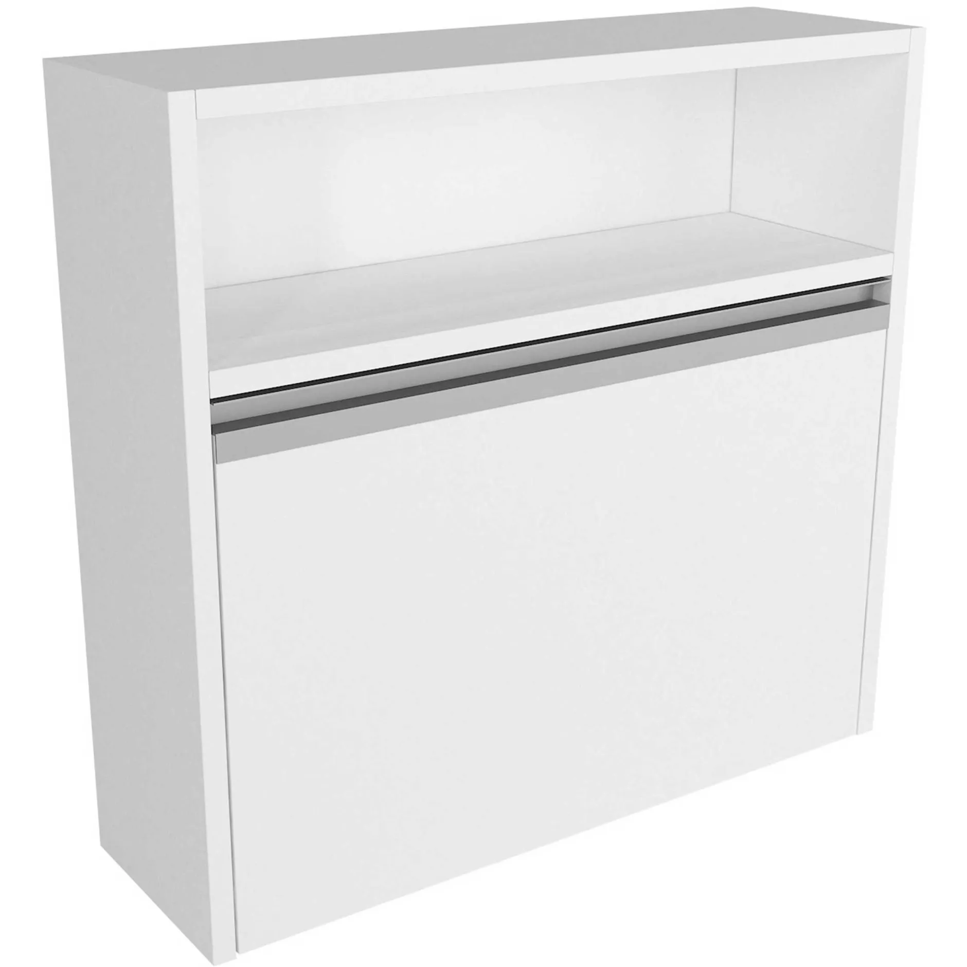 Wandschreibtisch Viola - 64x19x60cm - mit Ablagefläche - weiß