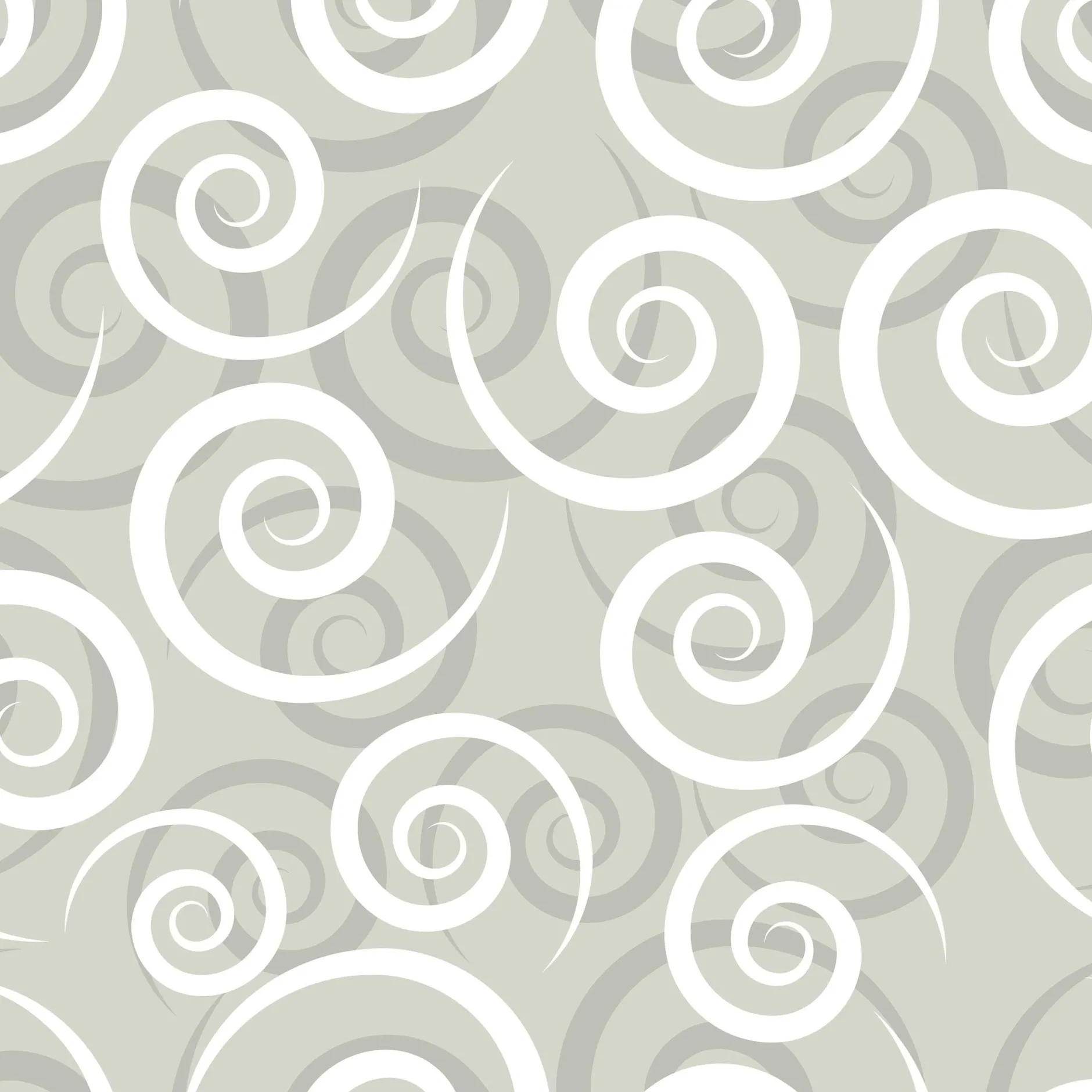Wandsticker 3D Grey Swirl - Schaumsticker