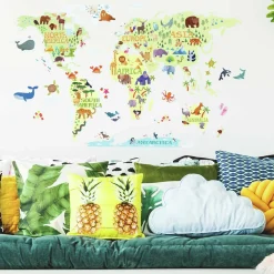 Wandsticker Kids Weltkarte