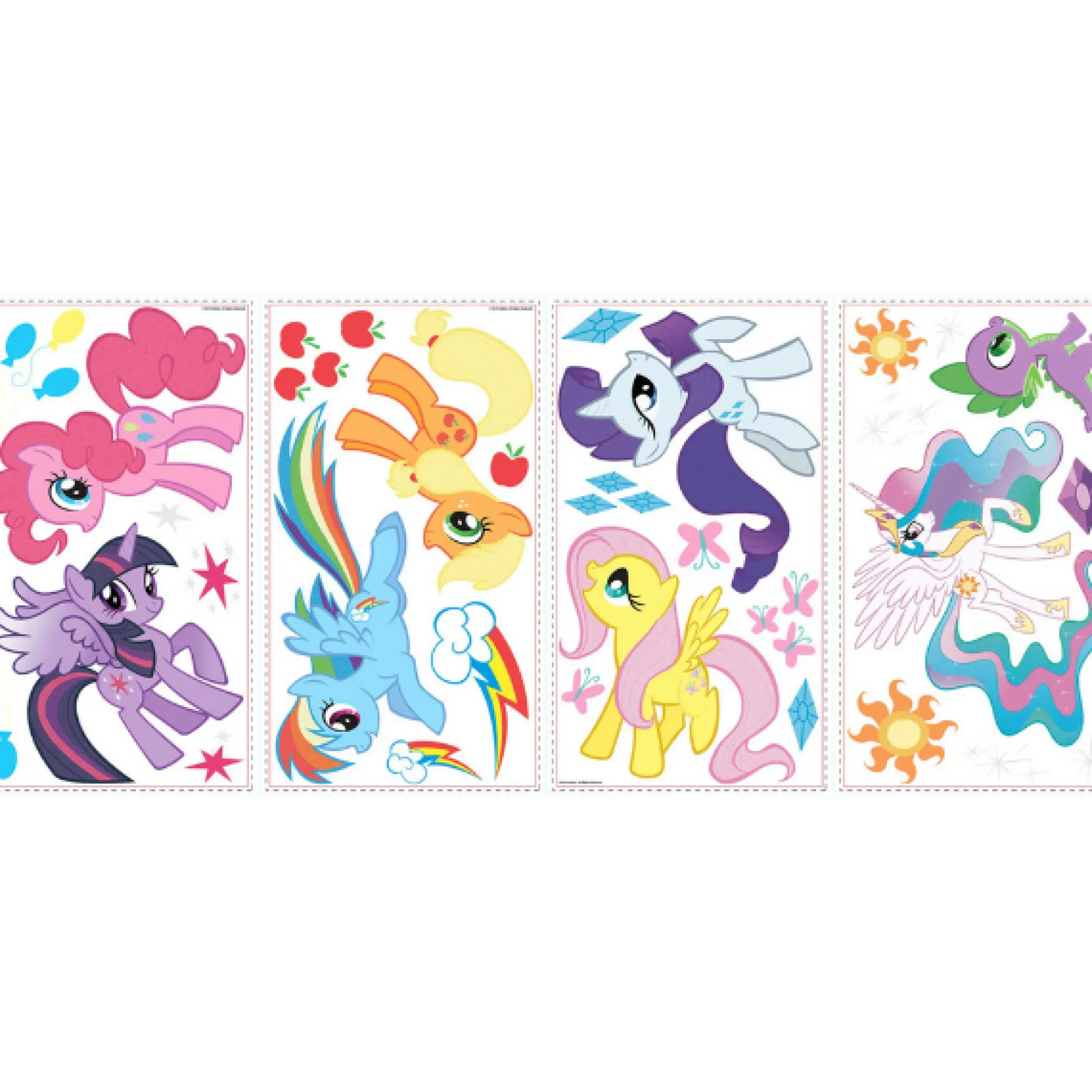 Wandsticker My Little Pony - mit Glitter