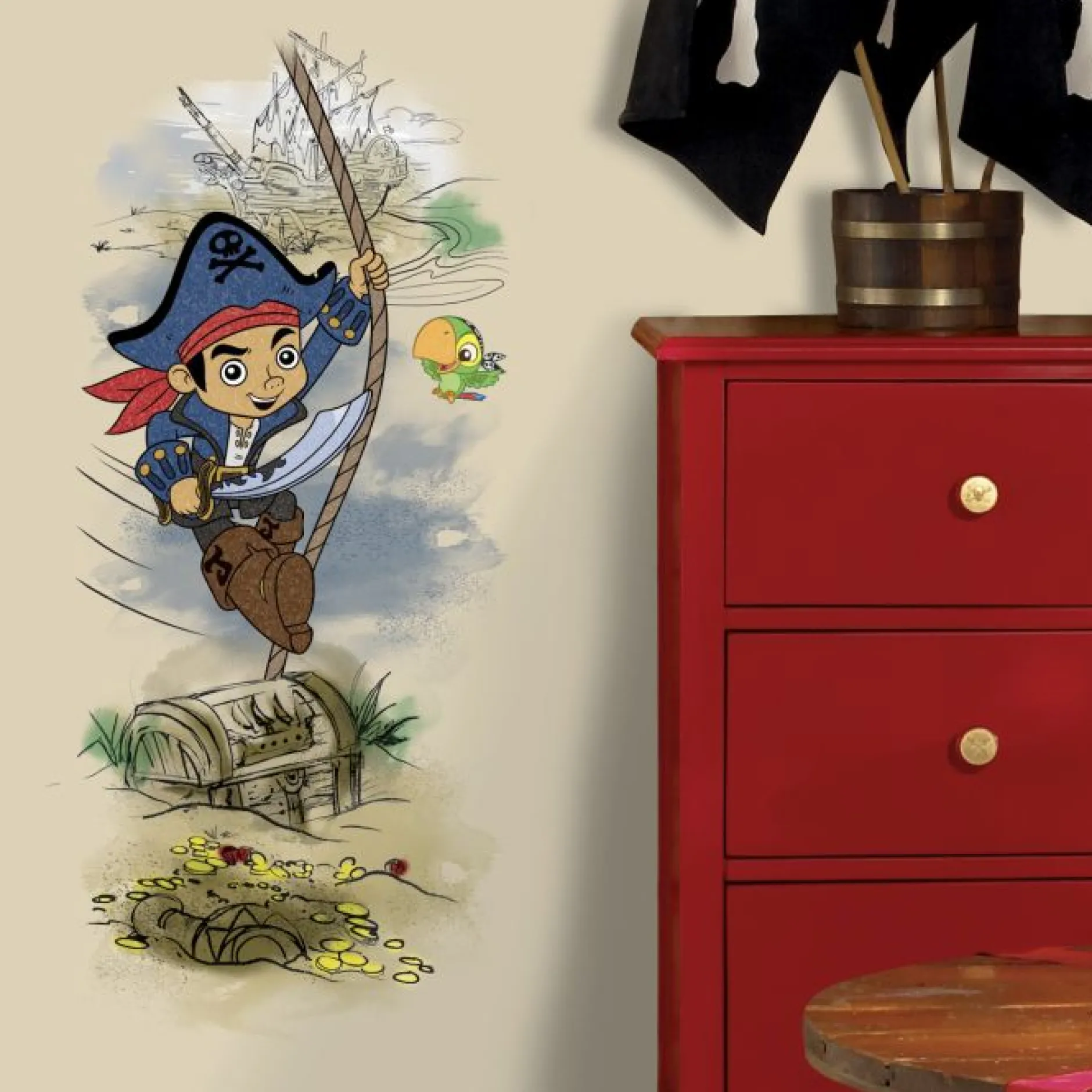Wandsticker RoomMates - Kapitän Jake und der Schatz