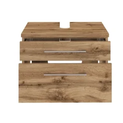 Waschbeckenschrank Dasa 60cm mit 2 Schubladen - Eiche wotan