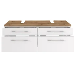 Waschbeckenschrank Dasa 120cm mit 4 Schubladen - weiß