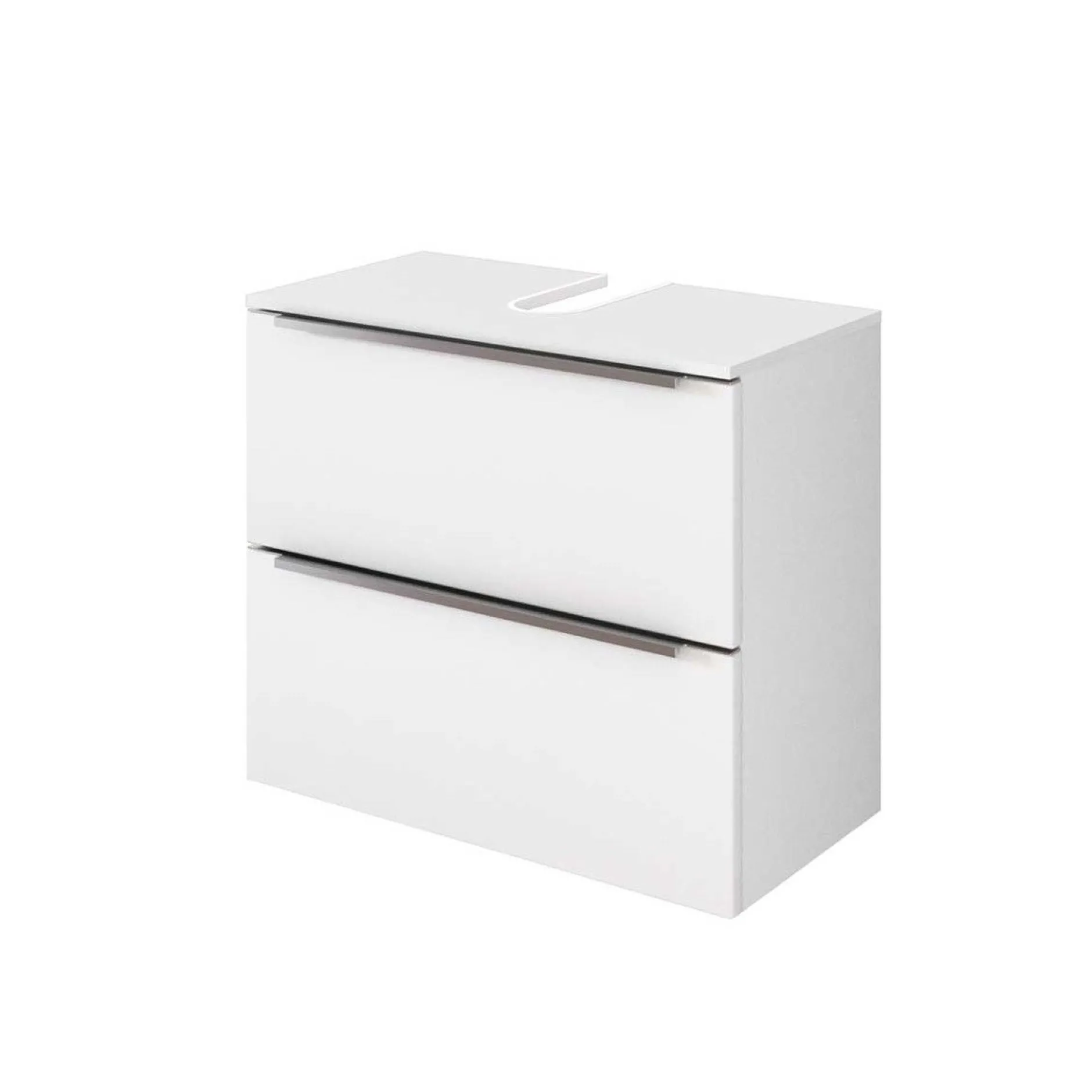 Waschbeckenschrank Hansen 60cm 2 Schubladen - weiß