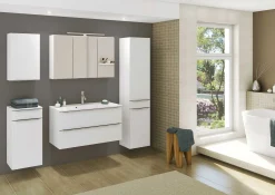 Waschbeckenschrank Hansen 100cm 2 Schubladen - weiß