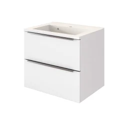 Waschbeckenschrank Hansen L60xD39cm 2 Schubladen - weiß