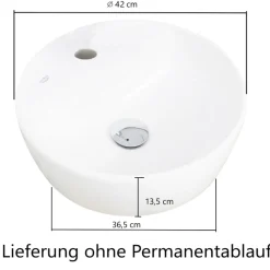 Waschbeckenschrank Karan 121cm mit zwei Waschbecken und zwei Schubladen - Eiche