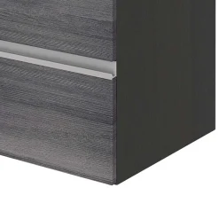 Waschbeckenschrank Lotuk L60xT48cm mit 2 Schubladen - Eiche grau