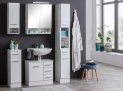 Waschbeckenschrank Ricca 60cm 1 Tür und 3 Schubladen - weiß