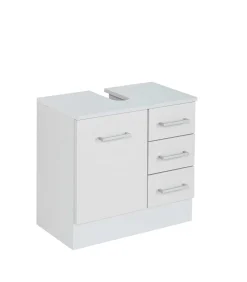 Waschbeckenschrank Ricca 60cm 1 Tür und 3 Schubladen - weiß