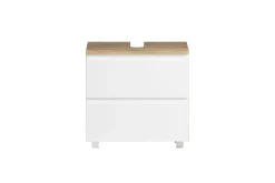 Waschbeckenschrank Varese | 60 x 47 x 56 cm | Wotan Oak / Weiß