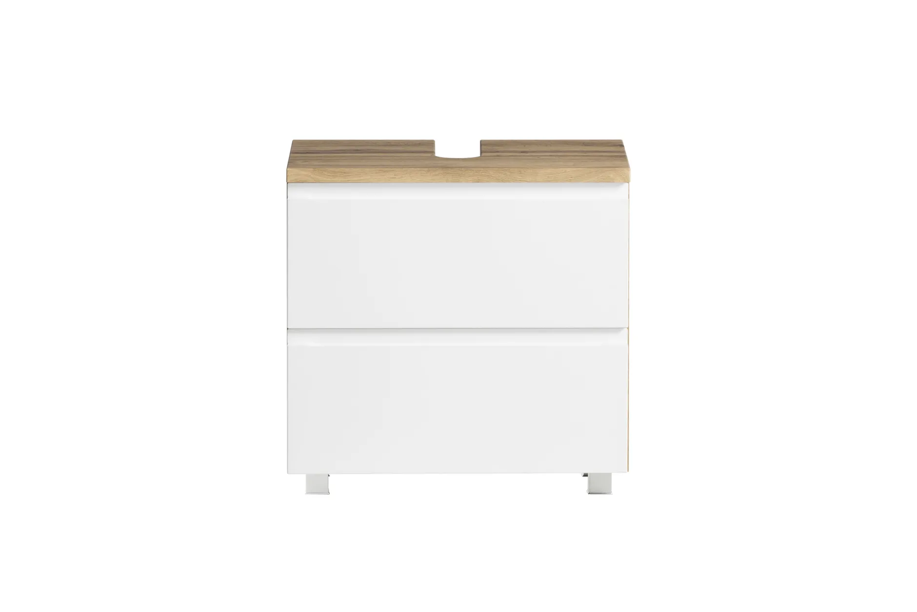 Waschbeckenschrank Varese | 60 x 47 x 56 cm | Wotan Oak / Weiß