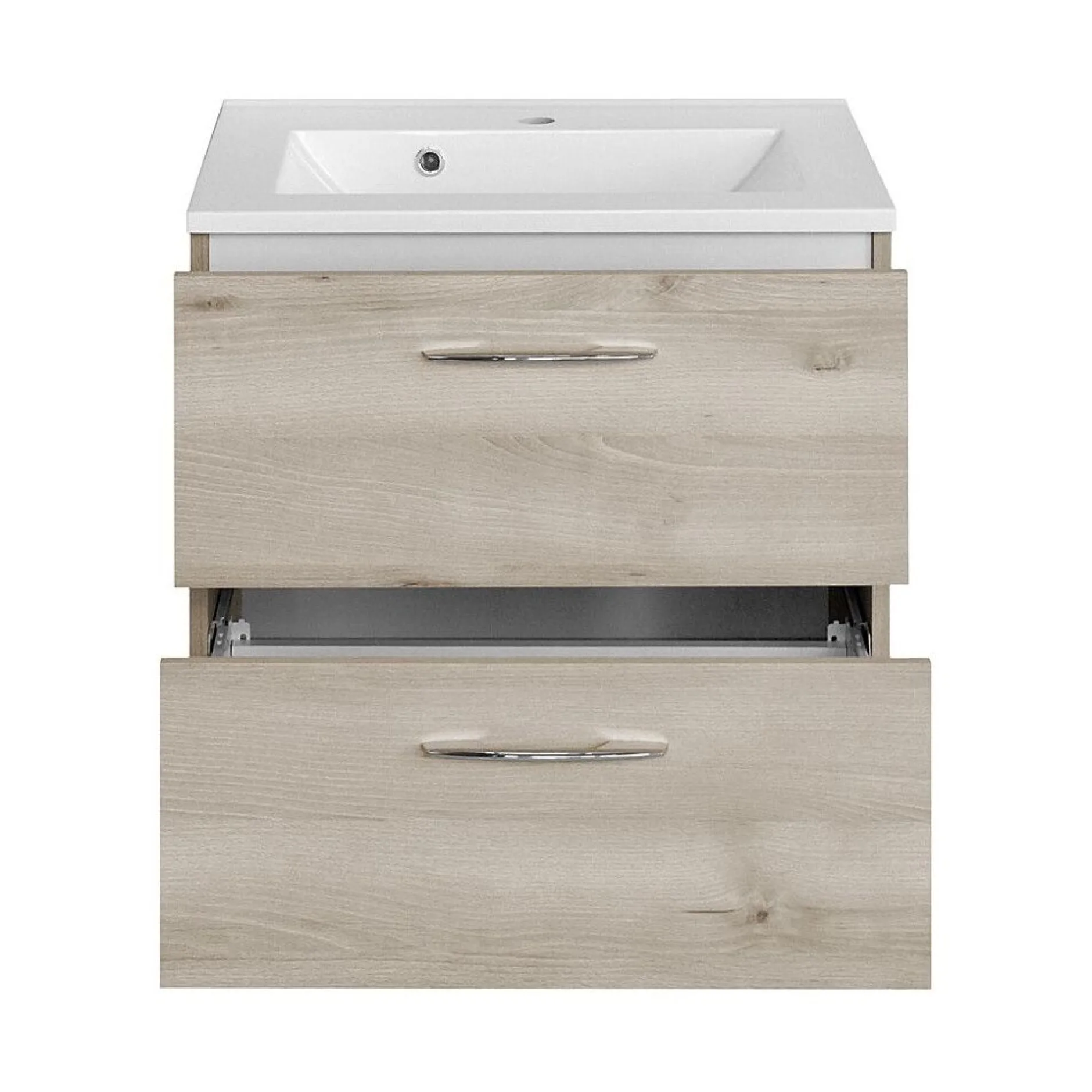 Waschbecken-Set Portofino | Waschbecken mit Spüle und Spiegelschrank | Buche-design