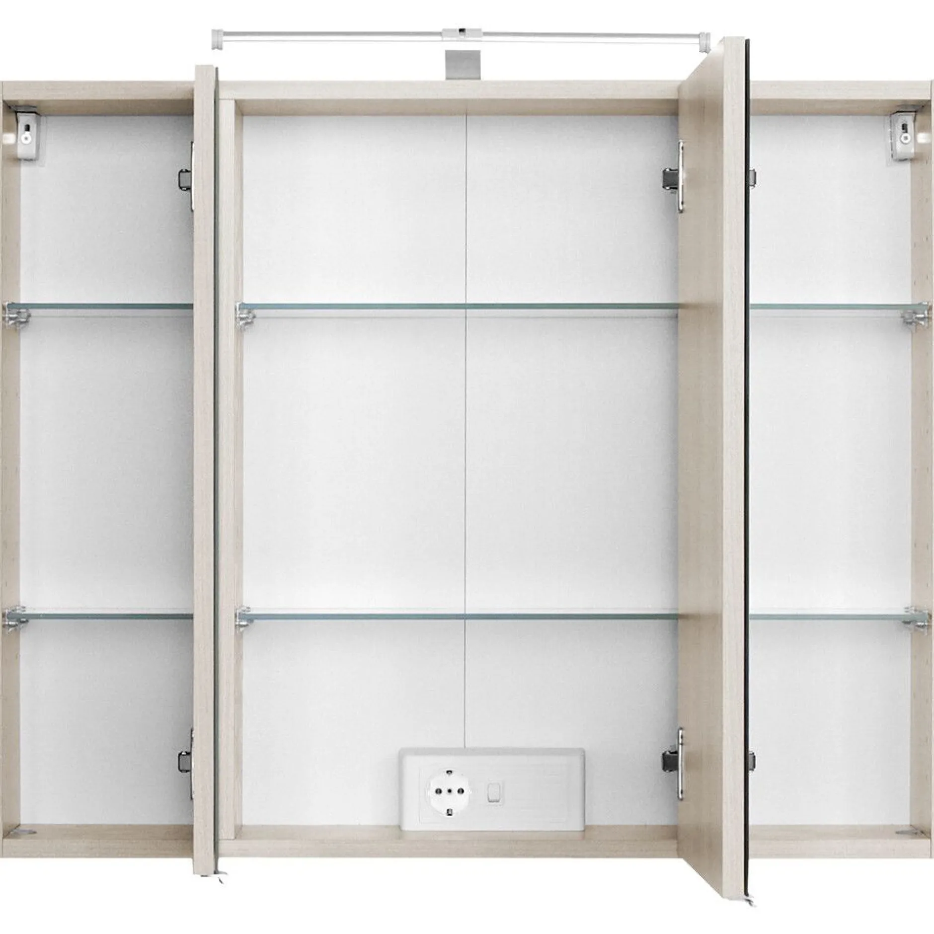 Waschbecken-Set Portofino | Waschbecken mit Spüle und Spiegelschrank | Buche-design