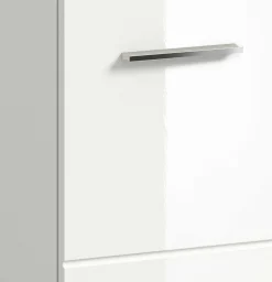 Waschbeckenunterschrank Ice Xonox - MDF Hochglanz - 60x55x46 cm - Weiß