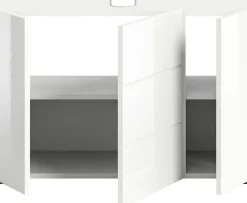 Waschbeckenunterschrank Vira Xonox - Weiß Melamin - 82x56x34 cm