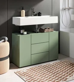 Waschbeckenunterschrank Vira Xonox - Smoke Green - 82x56x34 cm