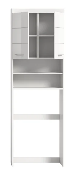 Waschmaschinenaufsatz Scout Xonox - Weiß Hochglanz - 63x191x24 cm
