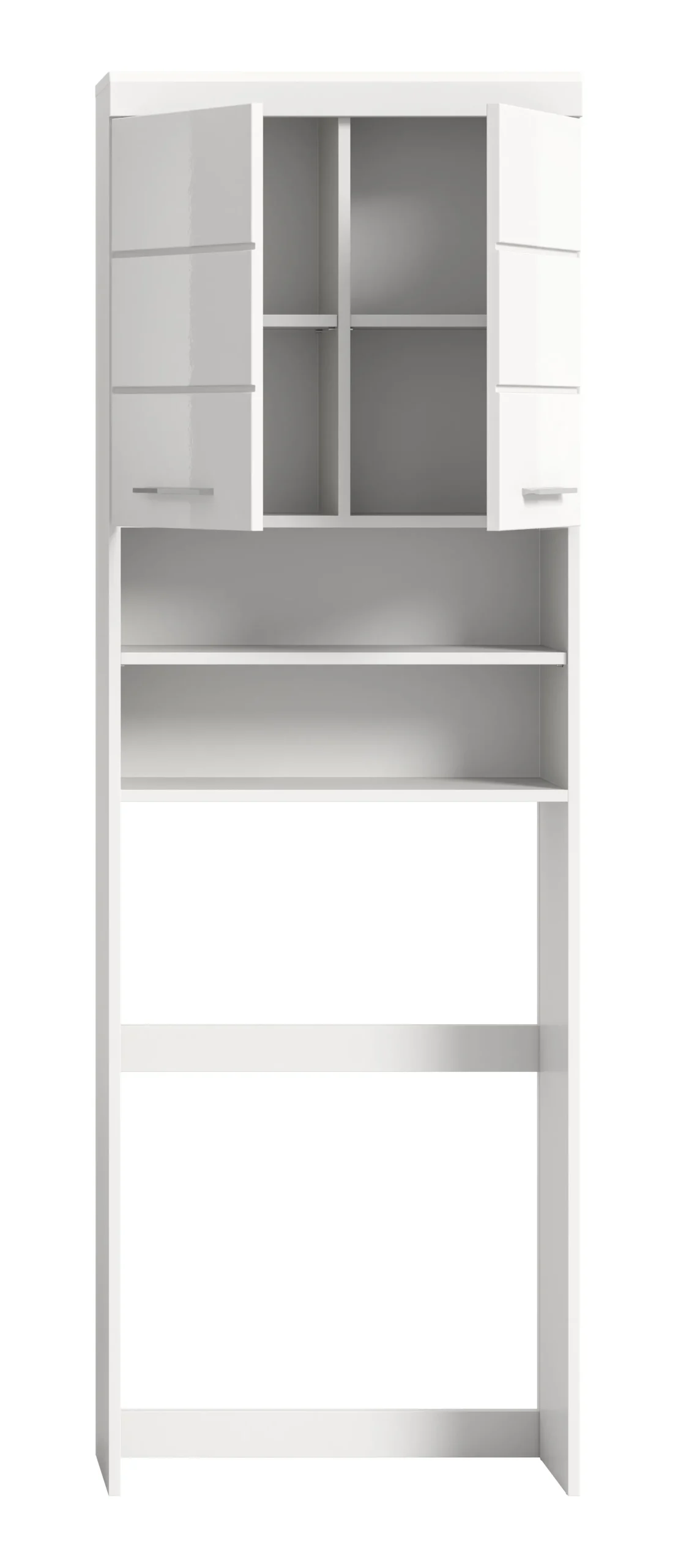 Waschmaschinenaufsatz Scout Xonox - Weiß Hochglanz - 63x191x24 cm