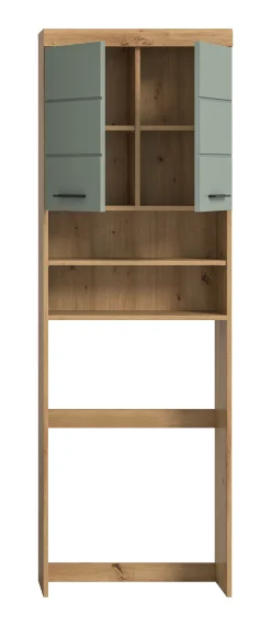 Waschmaschinenaufsatz Scout Xonox - Artisan Eiche & Salbeigrün - 63x191x24 cm