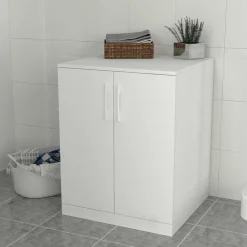 Waschmaschinenschrank Brisa - 70x67x90cm - 2 Türen - weiß