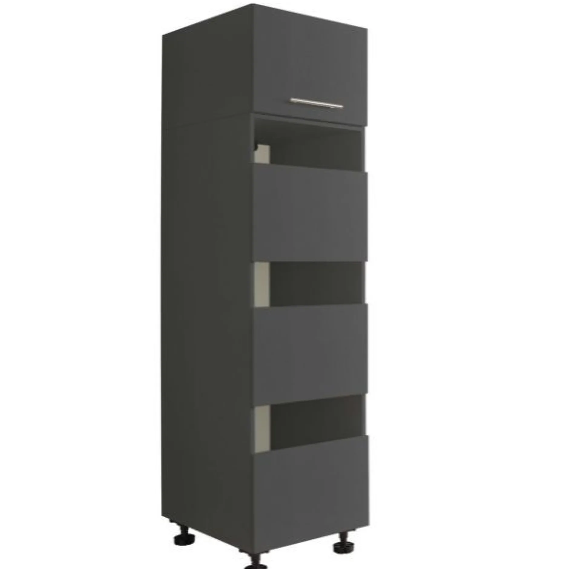 Waschmaschinenschrank-Kombination Laundreezy | 168 x 68 x 200 cm | Anthrazit