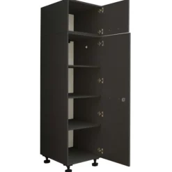 Waschmaschinenschrank-Kombination Laundreezy | 168 x 68 x 200 cm | Anthrazit