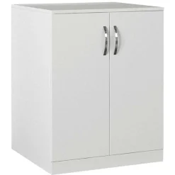 Waschmaschinenschränke Benito - 70x27x80cm und 70x67x90cm - weiß