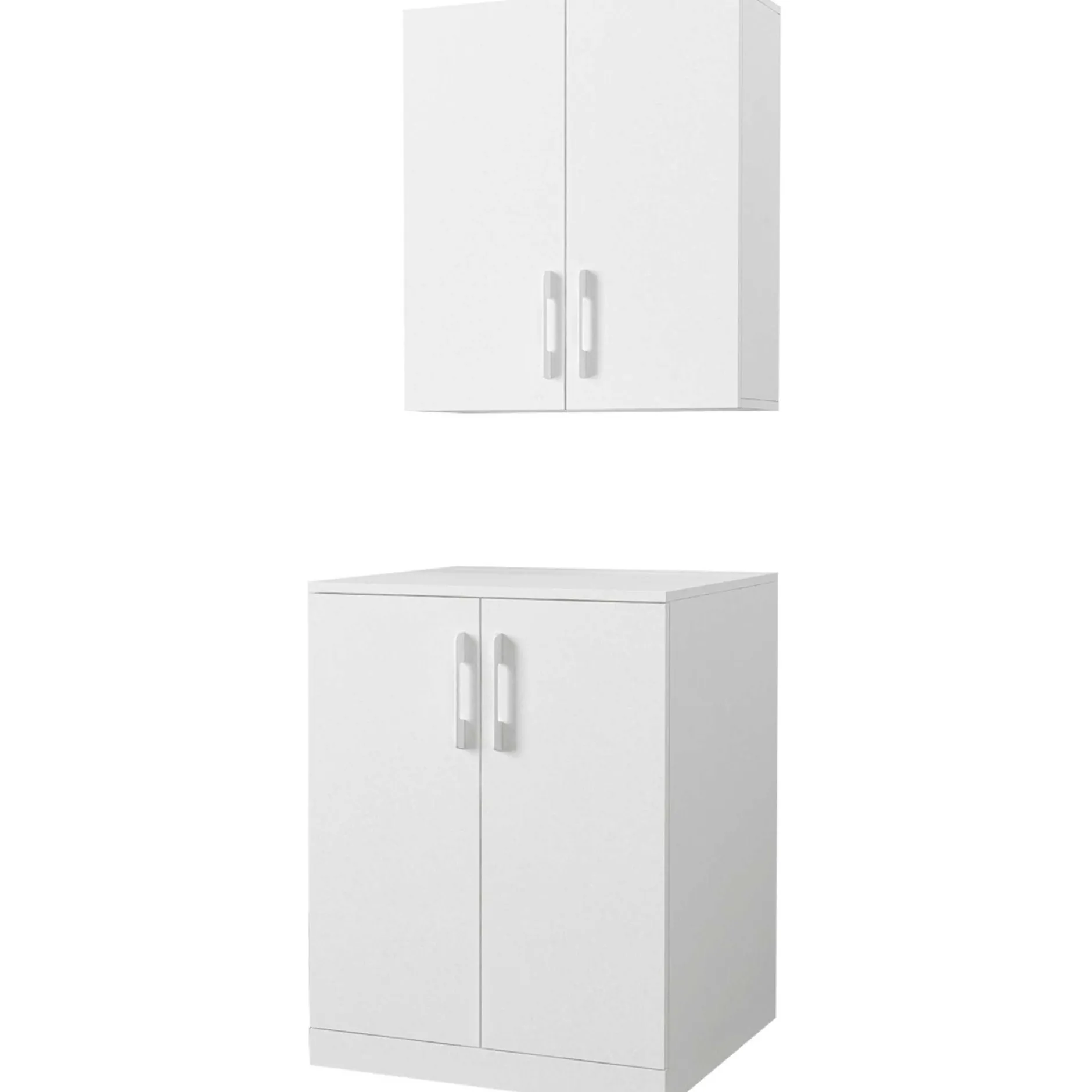 Waschmaschinenschränke Brisa - 70x27x80cm und 70x67x90cm - weiß