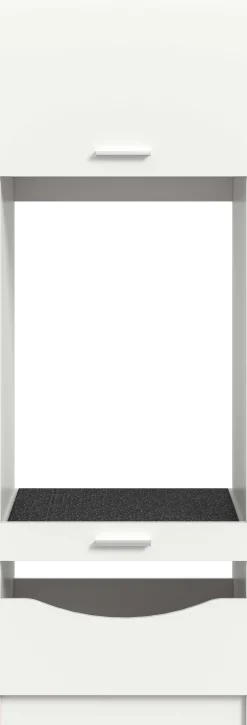 Waschmaschinenunterschrank Free Xonox - Weiß Holzoptik - 66x195x68 cm