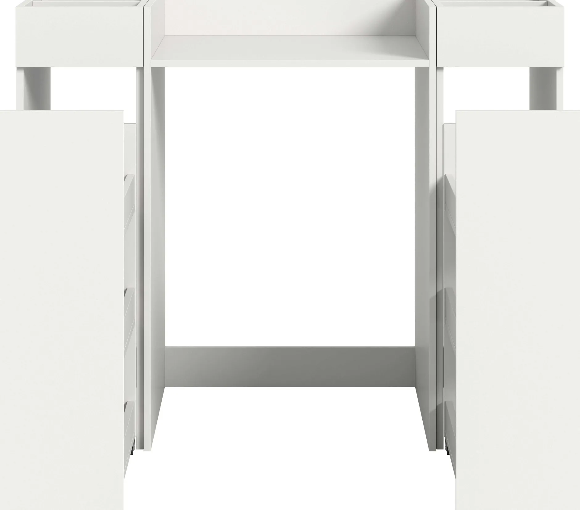 Waschmaschinenverkleidung Free Xonox - Weiß - 124x101x60 cm