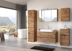 Waschtisch-Set Pienza | Spiegelschrank, Waschtischunterschrank | Wotan Oak Design